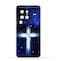 غطاء حماية خلفي من مادة TPU لهاتف Vivo X80 Pro (5G) بنمط متقاطع