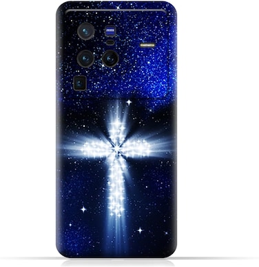 غطاء حماية خلفي من مادة TPU لهاتف Vivo X80 Pro (5G) بنمط متقاطع
