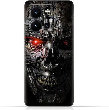 غطاء حماية خلفي من مادة TPU عامة لهاتف Vivo Y22s بتصميم روبوت Terminator