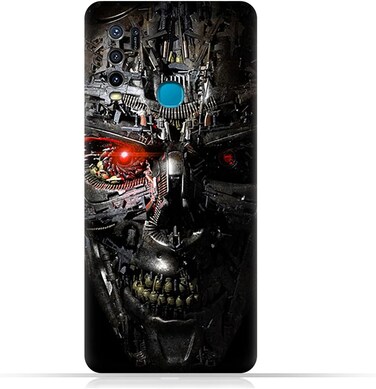غطاء حماية عام لهاتف Vivo Y50 بتصميم روبوت Terminator