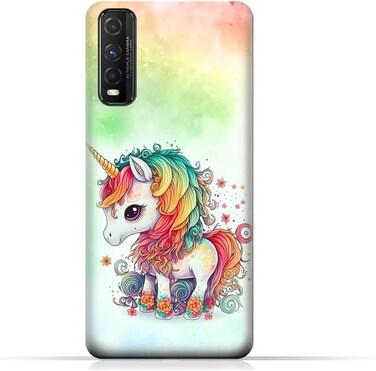 غطاء حماية خلفي من مادة TPU عامة لهاتف Vivo Y51s و Vivo Y51s (5G) بتصميم رقم 043