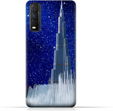 Generic TPU Protective Back Case Cover For Vivo Y51s Vivo Y51s (5G) With Burj Khalifa On a Starry Night Design