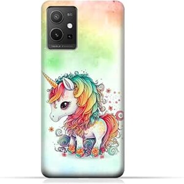 غطاء حماية خلفي من مادة TPU عامة لهاتف Vivo Y75 5G بتصميم رقم 043