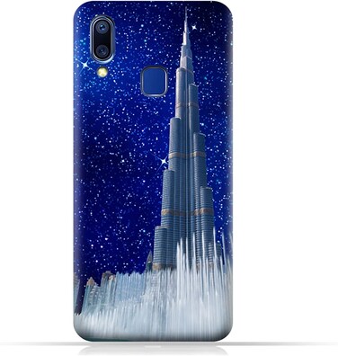 غطاء حماية عام لهاتف Vivo Y91 بتصميم برج خليفة في ليلة مرصعة بالنجوم