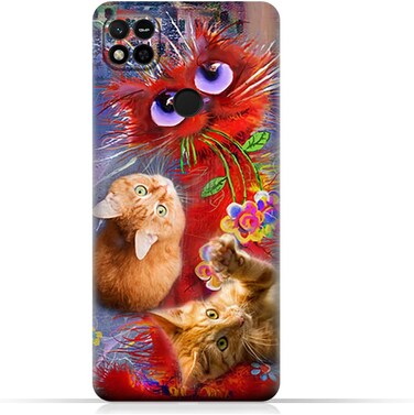 Generic TPU Protective Back Case Cover For Xiaomi Redmi 10A With Cute Cats Design