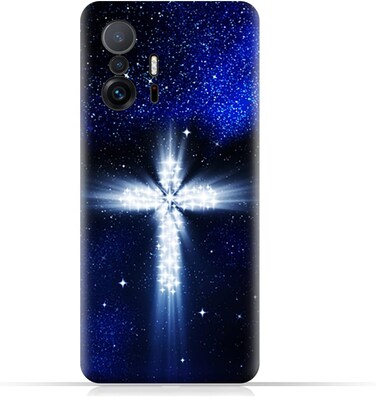 غطاء حماية خلفي من مادة TPU عامة لهاتف Xiaomi 11T بنمط متقاطع