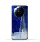 غطاء حماية خلفي من مادة TPU لهاتف Xiaomi 12S Ultra/Xiaomi 12S Ultra (5G) بتصميم برج خليفة في ليلة مرصعة بالنجوم