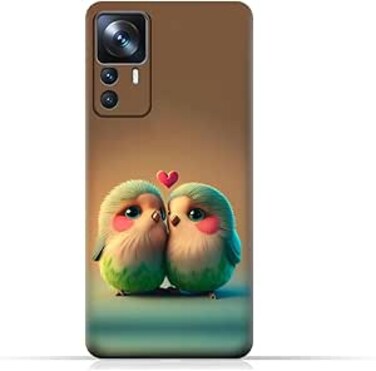 غطاء حماية خلفي من مادة TPU عامة لهاتف Xiaomi 12T Pro بتصميم رقم 044