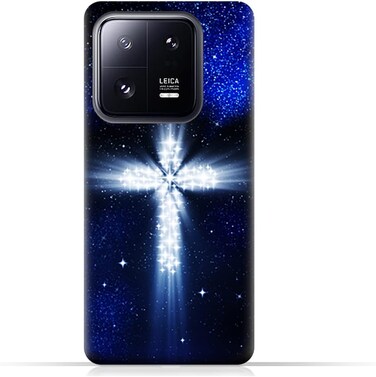 غطاء حماية خلفي من مادة TPU عامة لهاتف Xiaomi 13 Pro بنمط متقاطع