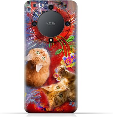 Generic TPU Protective Back Case Cover For Honor X9a Honor X9a (5G) With Cute Cats Design