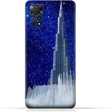 Generic TPU Protective Back Case Cover For Xiaomi Redmi Note 11 Pro+ 5G (India) With Burj Khalifa On a Starry Night Design