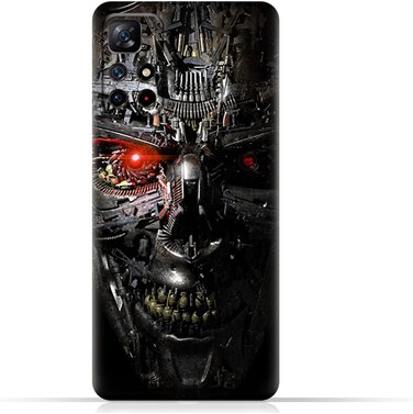 غطاء حماية خلفي من مادة TPU لهاتف Xiaomi Redmi Note 11S 5G بتصميم روبوت Terminator
