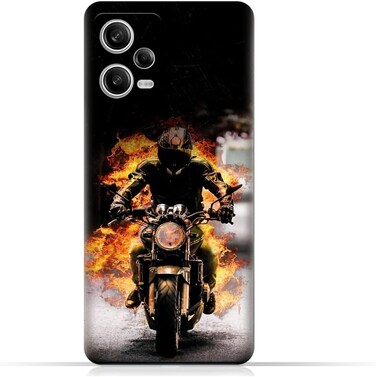 غطاء حماية خلفي من مادة TPU عامة لهاتف Xiaomi Redmi Note 12 Pro بتصميم رقم 041