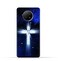 غطاء حماية خلفي من مادة TPU عامة لهاتف Xiaomi Redmi Note 9 5G بنمط متقاطع
