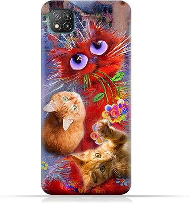 Generic Protective Case Cover For Xiaomi Poco C3 With Cute Cats Design