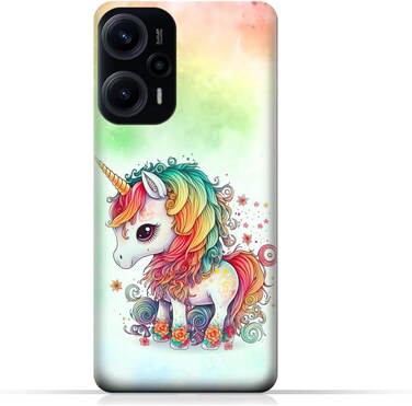 غطاء حماية خلفي من مادة TPU عامة لهاتف Xiaomi Poco F5 (5G) بتصميم رقم 043