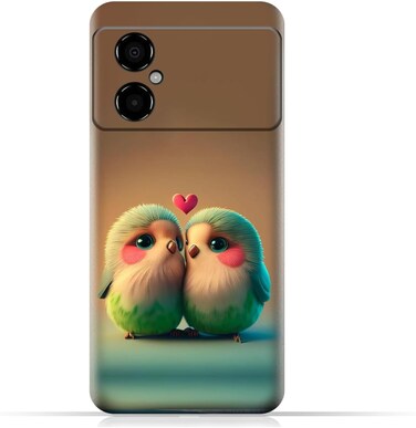غطاء حماية خلفي من مادة TPU لهاتف Xiaomi Poco M4 5G (الهند) بتصميم رقم 044