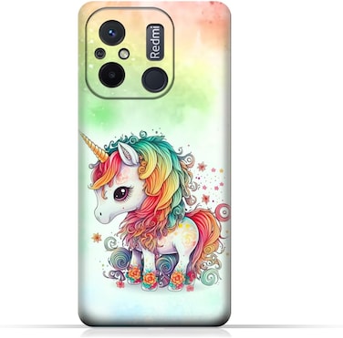 غطاء خلفي واقٍ من مادة TPU لهاتف Xiaomi Redmi 12C بتصميم رقم 043