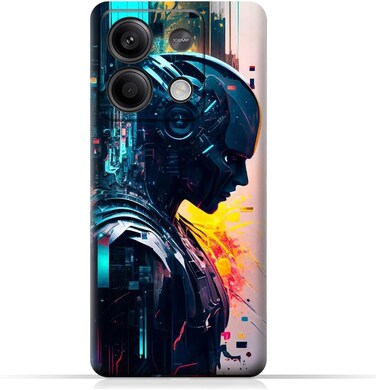 غطاء حماية خلفي للهاتف المحمول مصنوع من مادة TPU، متوافق مع هاتف Xiaomi Redmi Note 13 5G، بتصميم رقم 4
