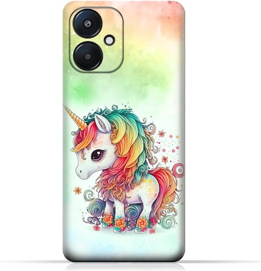 غطاء حماية خلفي للهاتف المحمول من مادة TPU، متوافق مع هاتف Xiaomi Redmi 13C 5G، بتصميم رقم 8