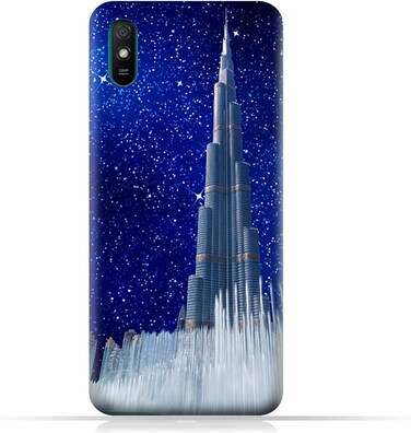 Generic Protective Case Cover For Xiaomi Redmi 9AT With Burj Khalifa On a Starry Night Design