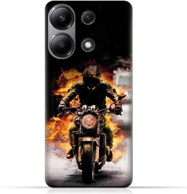 غطاء حماية خلفي للهاتف المحمول من مادة TPU، متوافق مع هاتف Xiaomi Redmi Note 13 4G، بتصميم رقم 6