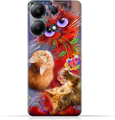 غطاء حماية خلفي للهاتف المحمول من مادة TPU، متوافق مع هاتف Xiaomi Redmi Note 13 4G، بتصميم أنيق.