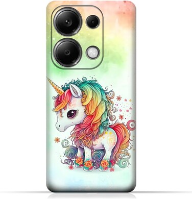 غطاء حماية خلفي للهاتف المحمول من مادة TPU، متوافق مع هاتف Xiaomi Redmi Note 13 Pro 4G، بتصميم رقم 8