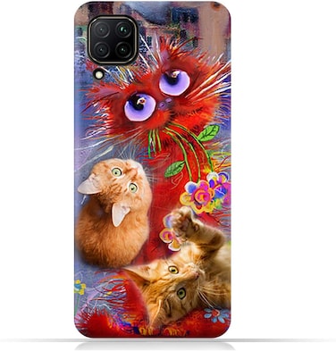 Generic Huawei nova 7i TPU Mobile Case With Cute Cats Design
