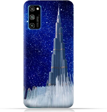 Generic Honor V30 Pro TPU Mobile Case With Burj Khalifa On a Starry Night Design