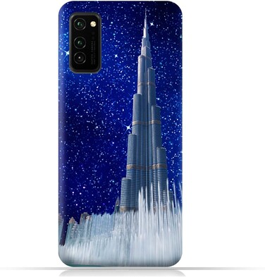 Generic Honor V30 TPU Mobile Case With Burj Khalifa On a Starry Night Design