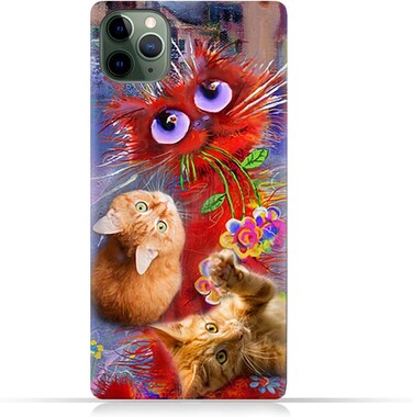Generic Apple iPhone 11 Pro Max TPU Mobile Case With Cute Cats Design