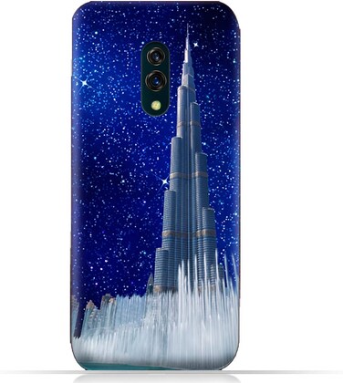 جراب هاتف OPPO K3 TPU بتصميم برج خليفة في ليلة مرصعة بالنجوم