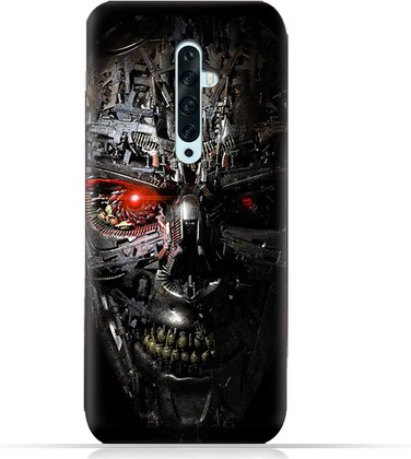 Generic Oppo Reno2 F TPU Mobile Case With Terminator Robot Design