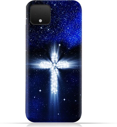 جراب هاتف جوجل بيكسل 4 XL من مادة TPU بتصميم متقاطع