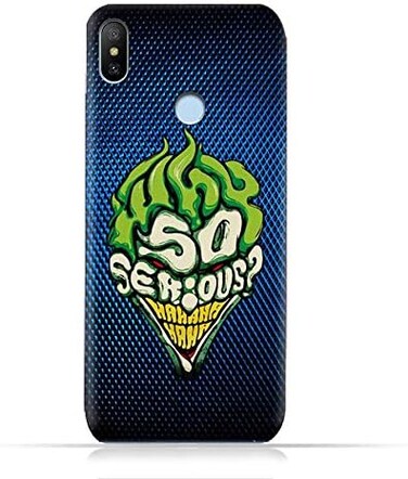 جراب حماية سيليكون ناعم من مادة TPU لهاتف Xiaomi Mi A2 Lite (Redmi 6 Pro) بتصميم Joker Why so Serious