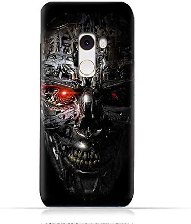 غطاء حماية سيليكون ناعم من مادة TPU لهاتف Xiaomi Mi Mix 2 بتصميم روبوت Terminator