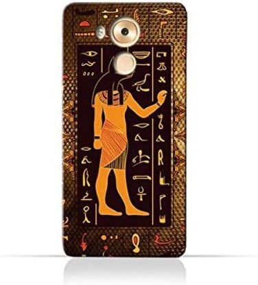 Generic Huawei Mate 8 TPU Silicone Case With Egyptian Hieroglyphs Pattern