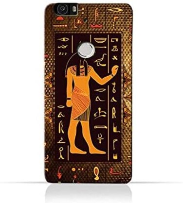 Generic Huawei Nexus 6p Silicone Case With Egyptian Hieroglyphs Pattern