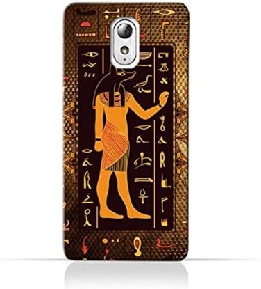 Generic Lenovo Vibe P1m TPU Silicone Case With Egyptian Hieroglyphs Pattern
