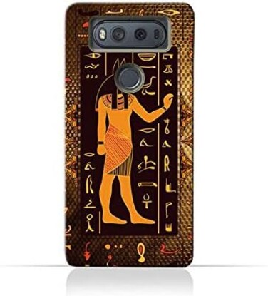 جراب سيليكون TPU عام لهاتف LG V20 بنقوش هيروغليفية مصرية