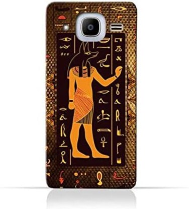 جراب سيليكون TPU عام لهاتف سامسونج جالاكسي J2 (2016) بنقوش هيروغليفية مصرية