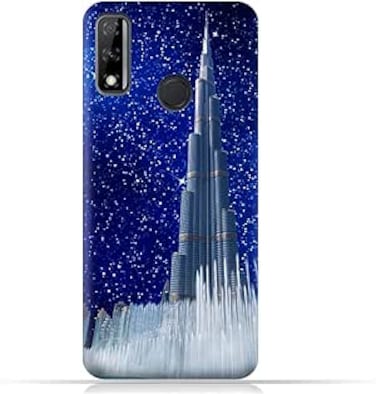 Generic Huawei Y8s TPU Mobile Case With Burj Khalifa On a Starry Night Design