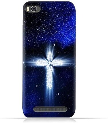 Generic Xiaomi Mi 4i TPU Soft Protective Silicone Case With Christian Cross On a Starry Night Design