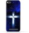 Generic Xiaomi Mi 4i TPU Soft Protective Silicone Case With Christian Cross On a Starry Night Design