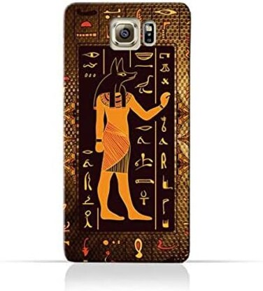 جراب سيليكون TPU عام لهاتف سامسونج جالاكسي S7 إيدج بنقوش هيروغليفية مصرية