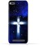 جراب حماية سيليكون TPU لهاتف Xiaomi Mi 4C بتصميم صليب مسيحي على خلفية ليلة مرصعة بالنجوم