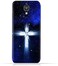Generic Xiaomi Mi 4 TPU Silicone Protective Case With Christian Cross On a Starry Night Design