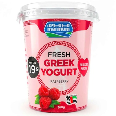 Marmum Fresh Greek Yogurt Raspberry, 360g