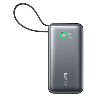 أنكر نانو باور بانك مع كابل يو أس بي-Cسي _أسود_ 10000 مللي أمبير 30 وات